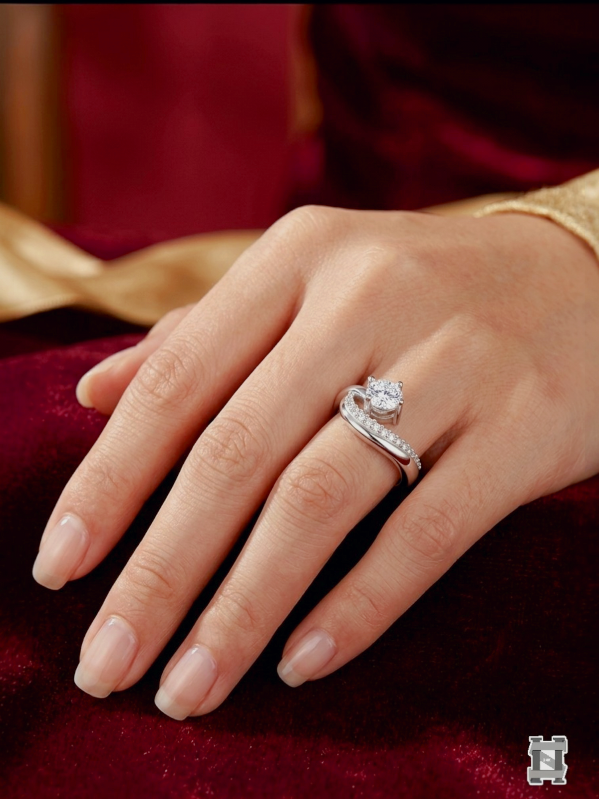925 Sterling Silver Ring for Women | Adjustable Twister Woman Ring | Sterling Silver Cubic Zirconia Ring